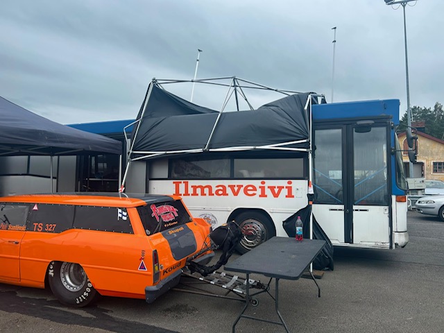 Camp up at Kauhava, the Nova ready to stage